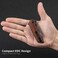 CIVIVI Odium Small Damascus Folding Knife &ndash;2. 65" Flipper Pocket knife for EDC Camping, Cuibourtia Wood Handle, Ball Bearings Pivot, Reversible Deep Carry Clip C2010DS-1.