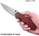 Civivi C2102B Brazen Burgundy G10 Handle.