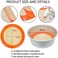 AMYONE Round Silicone Baking Mats for 8 Inch Cake Pan, Food Grade, Non-Stick, Reusable Silicone Mat for Baking Pan for Bread/Tortilla/Macaron/Pastry/Pie/Bun or 9 Inch Pizza Pan, 2PCS.