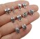 WOCRAFT 100 pcs Clasp Bail beads Charms,Bail Tube Beads, Loose Spacer Bead,Bead Hanger Charm for Jewelry Making DIY Necklace Bracelet.