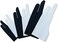 Gzingen 6 Pieces Artist Glove for Drawing Tablet, Two-Finger Tablet Drawing Gloves, Digital Artist Gloves for Graphics Pen Drawing Tablet Monitor Light Box Tracing Board- S M L(Black/White.