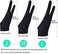 Gzingen 6 Pieces Artist Glove for Drawing Tablet, Two-Finger Tablet Drawing Gloves, Digital Artist Gloves for Graphics Pen Drawing Tablet Monitor Light Box Tracing Board- S M L(Black/White.