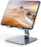 UGREEN Metal iPad Stand Ultra Stable Foldable Tablet Stand Holder for Desk Adjustable Mobile Phone Holder Compatible with iPad Pro/Air/Mini, Galaxy Tab, iPhone 16 Pro Max S25 Ultra Grey.