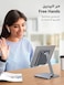 UGREEN Metal iPad Stand Ultra Stable Foldable Tablet Stand Holder for Desk Adjustable Mobile Phone Holder Compatible with iPad Pro/Air/Mini, Galaxy Tab, iPhone 16 Pro Max S25 Ultra Grey.