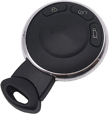 Arruweer 3 Buttons Key Fob Shell Case Fit for BMW Mini Cooper 2007-2014 Keyless Entry Remote Control Car Key Fob Cover Housing (1.