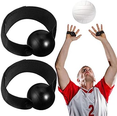 Skylety 4 Pieces Volleyball Training Technique Setting Aid Volleyball Equipment for Teaching Proper Hand Placement and Preventing Excessive Hand Contact (4 Straps and knobs.