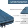 Ytonet Laptop Sleeve Case 15. 6 Inch, Slim Water Resistant TSA Carrying Case with Handle, Protective Laptop Cover Compatible with HP Dell Lenovo Asus Notebooks, Gifts for Men Women, Deep Teal.