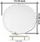 RESINWORLD 13 Inch Large Silicone Tray Mold, Big Geode Silicone Mold, Irregular Shaped Round Resin Geode Tray Molds for Making Resin Craft DIY Home Decoration.