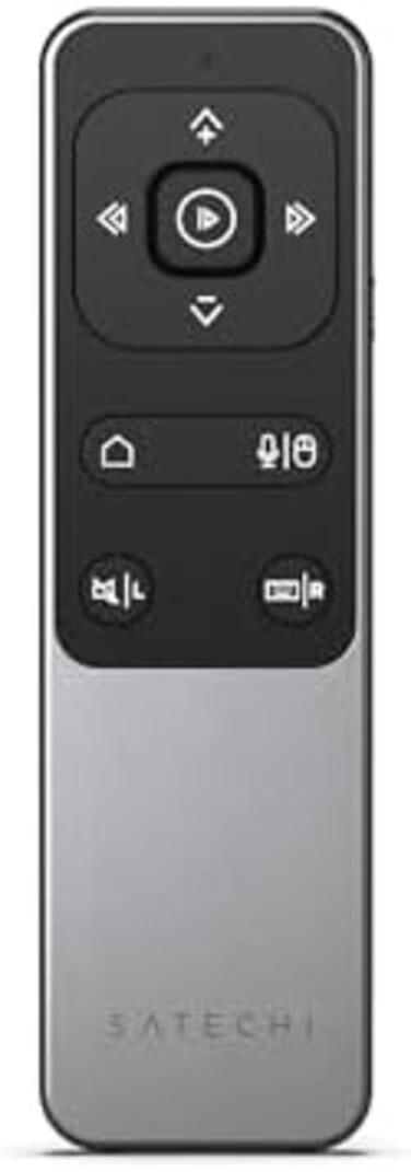 Satechi Bluetooth R2 Multimedia Remote Control &ndash; PresentationMedia Mode &ndash; Remote Control for iPad Air, iPad Pro, MacBook Pro, MacBook Air (Not Compatible with Windows 10/11.