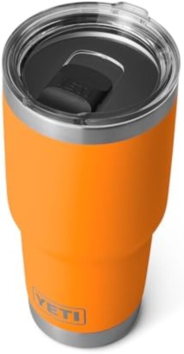 كوب YETI Rambler سعة 30 أونصة، مصنوع من الفولاذ المقاوم للصدأ، معزول بتفريغ الهواء ومزود بغطاء MagSlider.