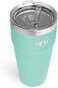 كوب YETI Rambler سعة 26 أونصة مزود بماصة، معزول بتفريغ الهواء، مصنوع من الفولاذ المقاوم للصدأ مع غطاء ماصة، لون رغوة البحر.