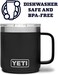 كوب YETI Rambler سعة 10 أونصة قابل للتكديس، معزول بتفريغ الهواء، مصنوع من الفولاذ المقاوم للصدأ مع غطاء MagSlider، أسود اللون.