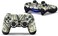 Oiokew Skin for Ps4 Controller, 3pcs Whole Body Vinyl Decal Cover Sticker for Playstation 4 Controller (PS4 Controller2.