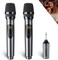 LEKATO Wireless Microphone, Professional Rechargeable With Receiver for Karaoke, Singing, Speech, Wedding, Church, PA System.