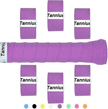 Tannius Tennis Racket Grip Tape, (6 or 9 PackDry Feel Tennis Grips, Absorbent and Enhanced Tennis Racquet Overgrip.