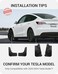 واقيات الطين المطورة من BASENOR 2024 لسيارة Tesla Model Y، واقيات من الرذاذ، حماية من الرواسب، واقيات الطين، واقيات الإطارات، واقيات الطين لجميع الأحوال الجوية، ملحقات خارجية لسيارة Tesla (مجموعة من 4