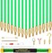 PETUOL 21 Feet Fiberglass Fish Tape Cable Rods, Electrical Wire Running Pull/Push Kit with Hook and Hole Kit Glow Rod, Hook Hole, Green.