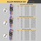 AMTOVL 27PCS Allen Key Set, MetricSAE Allen Wrench Set, Extra Long BallStar End Hex Keys with T-HandleColor Coding for Bicycle, Household DIY.