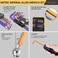 AMTOVL 27PCS Allen Key Set, MetricSAE Allen Wrench Set, Extra Long BallStar End Hex Keys with T-HandleColor Coding for Bicycle, Household DIY.