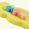 KECUCO Baby Bath Cushion Infant Bath Sponge Bath Mat, Baby Bath Pad Bath Sponge for Toddler Infant Newborn(Yellow-Style4.