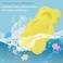 KECUCO Baby Bath Cushion Infant Bath Sponge Bath Mat, Baby Bath Pad Bath Sponge for Toddler Infant Newborn(Yellow-Style4.