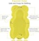 KECUCO Baby Bath Cushion Infant Bath Sponge Bath Mat, Baby Bath Pad Bath Sponge for Toddler Infant Newborn(Yellow-Style4.