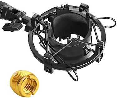 YOUSHARES AT2020 Shock Mount - Microphone Mounts Reduces Vibration Noise and Shockmount Improve Recording Quality for Audio Technica AT2020 AT2020USBAT2035 ATR2500 Condenser Mic.