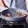GreenPan Paris Pro Hard Anodized Healthy Ceramic Nonstick, 11" Everyday Frying Pan Skillet with 2 Handles and Stainless Steel Lid, PFAS-Free, Dishwasher Safe, Grey.