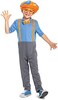 Disguise Blippi Costume for Kids, Official Blippi Jumpsuit Outfit with Hat and Bowtie, Classic Toddler Size Medium (3T-4T.