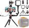 USKEYVISION Smartphone Video Vlogging Kit Metal Microphone Light Tiktok YouTube Podcast Equipment for iPhone 15/14/13 Mini/Pro/Max, Android Smartphone (V-Master.