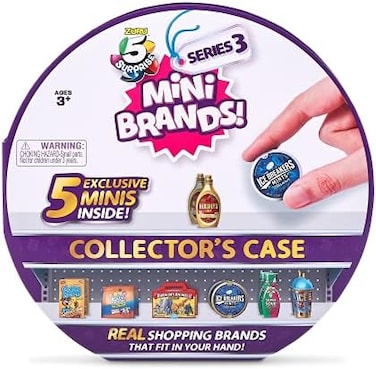علبة تجميع سلسلة 5 Surprise Mini Brands Series 3 - StoreDisplay 30 Minis مع 5 Minis حصرية من ZURU، متعددة.