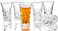 JAIEF Tequila Glasses Heavy Base Shot Glass Cordial Glasses 2 OZ (Set of 6.
