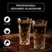 JAIEF Tequila Glasses Heavy Base Shot Glass Cordial Glasses 2 OZ (Set of 6.