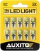 مصباح AUXITO 194 LED أبيض 6000K 168 2825 W5W T10 Wedge 14-SMD LED مصابيح إضاءة داخلية للسيارة بديلة لمصابيح القبة والخريطة والباب وصندوق السيارة ولوحة الترخيص، 10 قطع.