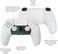 PlayVital Mecha Edition White Ergonomic Soft Controller Silicone Case Grips for ps5, Rubber Protector Skins with Thumbstick Caps for ps5 Controller &ndash; Compatible with Charging Station.