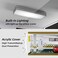 Bivitre 1/24 Scale Die-cast Car Garage Display Case with Clear Acrylic Cover and LED Lighting for 3 Parking Space (2A.