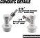 PERA Corny Keg Ball Lock Quick Disconnect CO2 Ball Lock and Ball Lock Liquid with Swivel Nut and Worm Clamps for Cornelius Keg Home Brewing Kegging.