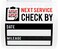 SBLABELS Oil Change Reminder Label / Next Service Due Stickers / 100 Check Auto Stickers.