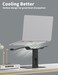 SOUNDANCE Adjustable Laptop Stand for Desk, Computer Stand, Ergonomic Laptop Riser Holder Compatible with 10 to 17. 3 Inches Notebook PC Computer, Aluminum Black.