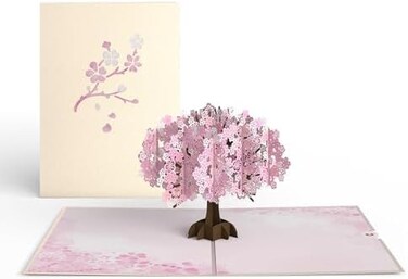Lovepop Everyday Pop-Up Card for Her and Him- 3D Thinking of You Greeting Cards for Boys, Girls, Men, Women - 5" x 7" Cherry Blossom - Blank Note CardEnvelope Included.
