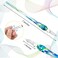 Zonon 6 Pcs Handmade Glass Dip Pen Crystal Glass Signature Pen Calligraphy Glass Pen Dip Ink Pen Borosilicate Present Pen for Writing Drawing Signatures (Stylish Color,Bright Style.