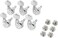 Fender Deluxe Locking All Short Post Guitar Tuners, Chrome.