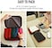 Bee Nesting Compression Packing Cubes 2 set for travel carry on Small Luggage Organizer Bags with Double-Sided(MM 9L/9L, BlackRed.