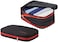 Bee Nesting Compression Packing Cubes 2 set for travel carry on Small Luggage Organizer Bags with Double-Sided(MM 9L/9L, BlackRed.