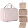 NISHEL Hanging Travel Toiletry Bag, Visible Makeup Organizer, Makeup Case for Travel Accessories, Bathroom Shower, Pink, Stylish.