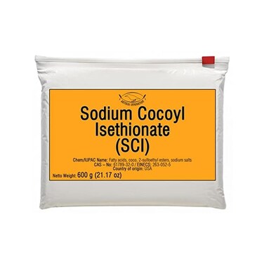 Artekas Innovation Sodium COCOYL ISETHIONATE (SCI- Powder - Foaming Surfactant - for Homemade Solid Shampoo Bars, Bath Bombs, Foamy and Bubbly Products - 21. 17 Oz.