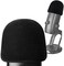 YOUSHARES Pop Filter for Blue Yeti X Mic - Foam Microphone Windscreen Cover with Velvet-like Fabric Covering to Reduce Mic Noises.