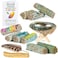 JL Local 10 Sage Smudge Kit - Flower Sage, White Sage, Blue Sage, Yerba Santa, Cedar, JuniperPalo Santo Smudge Sticks, Abalone.