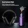 MONOCARBON Real Carbon Fiber for Airpods MAX case cover Ultra ProtectiveLightweight - Glossy Black.