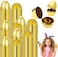 The Dreidel Company Golden Easter Eggs Metallic Gold, Goodie Basket Prize, Eggs are Hinged, 2. 38" Inch (24-Pack.